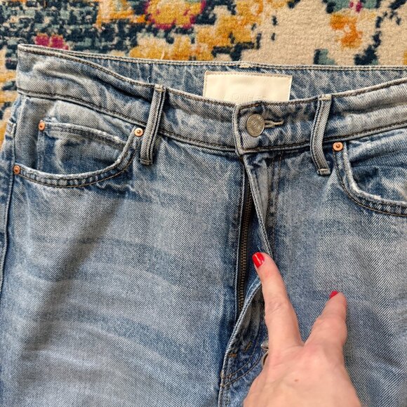 MOTHER Superior The Swooner Rascal Ankle Jeans Womens Size 28 Signs & Symbols - Picture 4 of 12